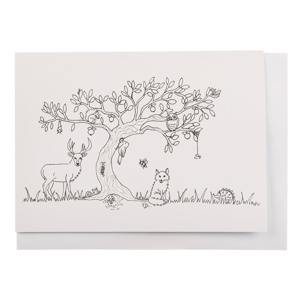 Colour me in - Tree card